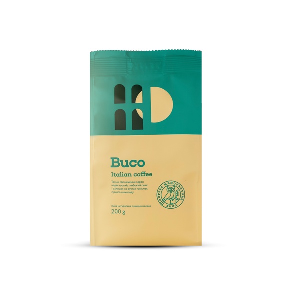 BUCO "Рецепт Італії" (мелена кава) Рецепт Італії 200г фото