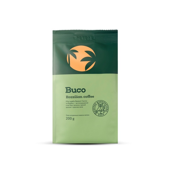 BUCO Brazilian coffee (ground coffee), 200 g, 50%, 50%, Ground coffee