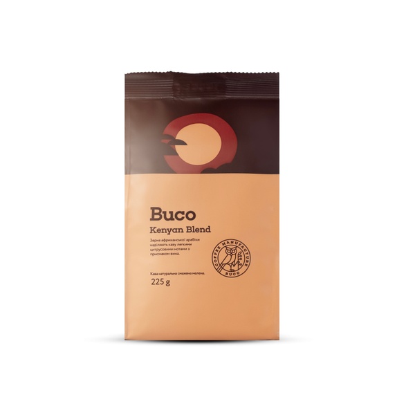BUCO "Kenya Recipe" (ground coffee), 225 g, 70%, 30%, Ground coffee